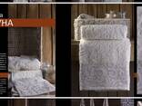 Bedding, kitchen and bath accessories made of natural corrugated, ecologically clean linen - фото 10