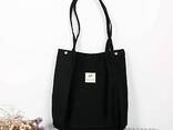 Canvas Tote Bag for Women Girls Washable, Reusable Carry Shoulder Bag with Inner Pocket - photo 3