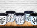 Souvenir mugs steel enameled - фото 3