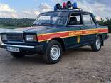 The VAZ 2107 is a special vehicle used by Ukraine’s military traffic police. - фото 2