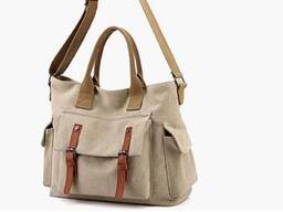 Women's Canvas Handbag Shoulder Bags Casual Vintage Tote Purse Crossbody Satchel Handbags